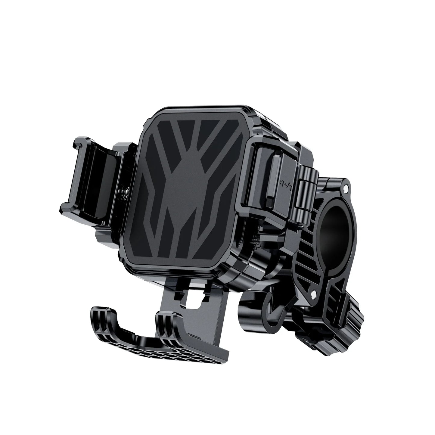 Motorcycle Riding Shock-Absorbing Phone Holder Adjustable Anti-Theft Quick Release Navigation Bracket with Mountain/Road Bicycle