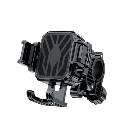 Motorcycle Riding Shock-Absorbing Phone Holder Adjustable Anti-Theft Quick Release Navigation Bracket with Mountain/Road Bicycle