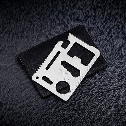 Pocket Tool Multifunction Credit Edc Outdoor Bottle Survive Gear Card Multi Multipurpose Gadget Camping Opener Wallet Kit