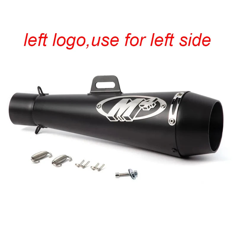 51MM Motorcycle Exhaust Pipe Escape GP Moto Pot Muffler Slip on For Scooter Motocross Dirt Bike Moto 300cc 600cc 1000cc