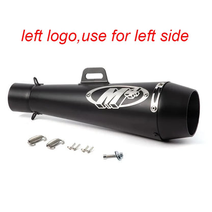 51MM Motorcycle Exhaust Pipe Escape GP Moto Pot Muffler Slip on For Scooter Motocross Dirt Bike Moto 300cc 600cc 1000cc