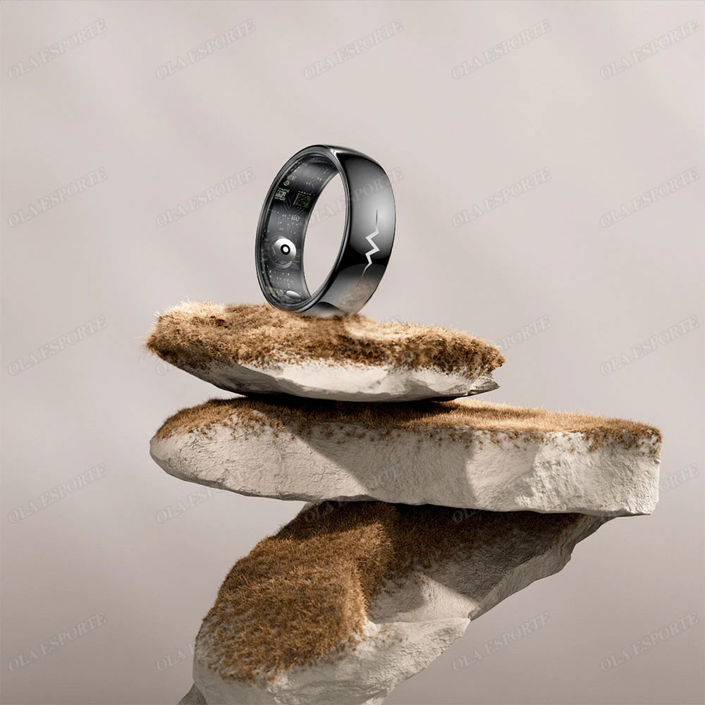 New ECG Smart Ring Men Women Bluetooth Blood Heart Rate Blood Oxygen Health Monitoring Multi Sports 5ATM Waterproof smartring