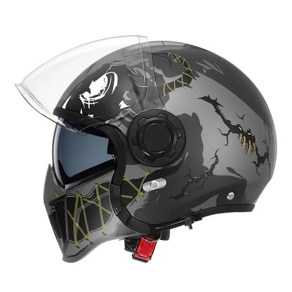 CYRIL Motorcycle Helmet Full Face Open Face Helmets 3/4 Men Women Modular Dual Visor Helmet For Motorcycle ECE DOT Approved
