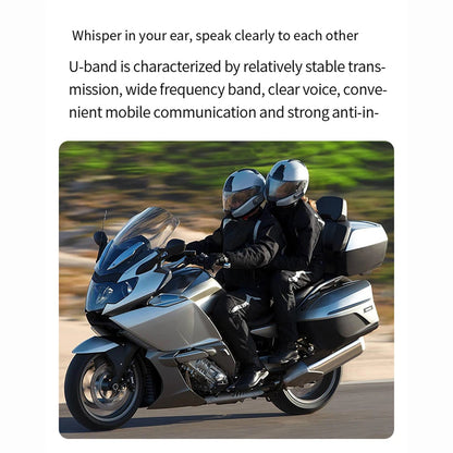 X1 Plus Motorcycle Bluetooth 1000M Intercom Helmet Headset For 2 Rider Intercomunicador Moto Waterproof Interphone Earphone