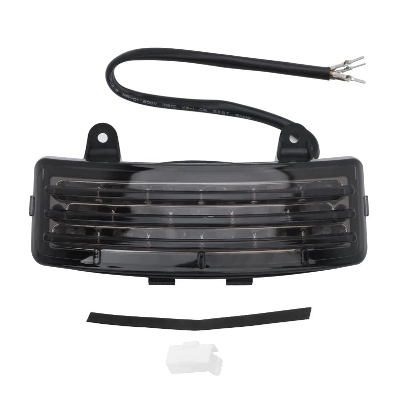 Motorcycle LED Tri-Bar Rear Fender Tail Light Turn Signal Brake Lamp For Harley Touring Street Glide Road Glide FLHX FLTRX 96-13