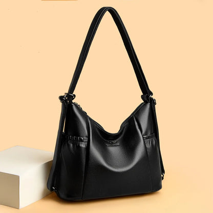High Quality Soft Pu Leather Shoulder Bags for Women Women Bags Luxury Designer Multifunction Travel BackPack Commuter Handbags