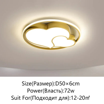 Modern LED Ceiling Light Minimalist Bedroom Lamp Home Decor Ceiling Chandelier Children's Room Lustre Living Room Lights Fixture