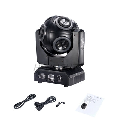 2pcs LED Moving Head Football Light 8x15W RGBW 4in1 With Halo RGB 360 ° Infinite Rotation Beam Strobe Dj Bar DMX512 Stage Effect