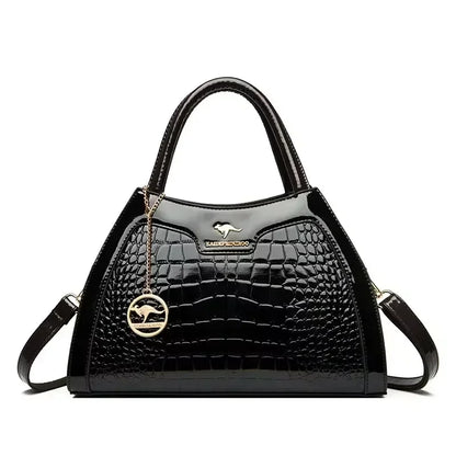 Luxury Handbag Fashion Print Large Capacity Soft Leather Women Shoulder Crossbody Bag Leisure Designer Ladies Purses and Handbag