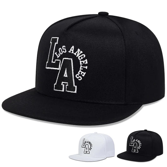 Letter Embroidery Baseball Cap Los Angeles Hip Hop Snapback Hat for Men Women Adult Sports Leisure Caps Outdoor Travel Sun Hats