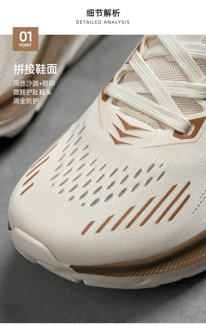 Men's Running Shoes Jogging Breathable Mesh Cushioning Non-Slip Outdoor Luxury Shoes Couple Trainer Race Sneakers Off-road Shoes