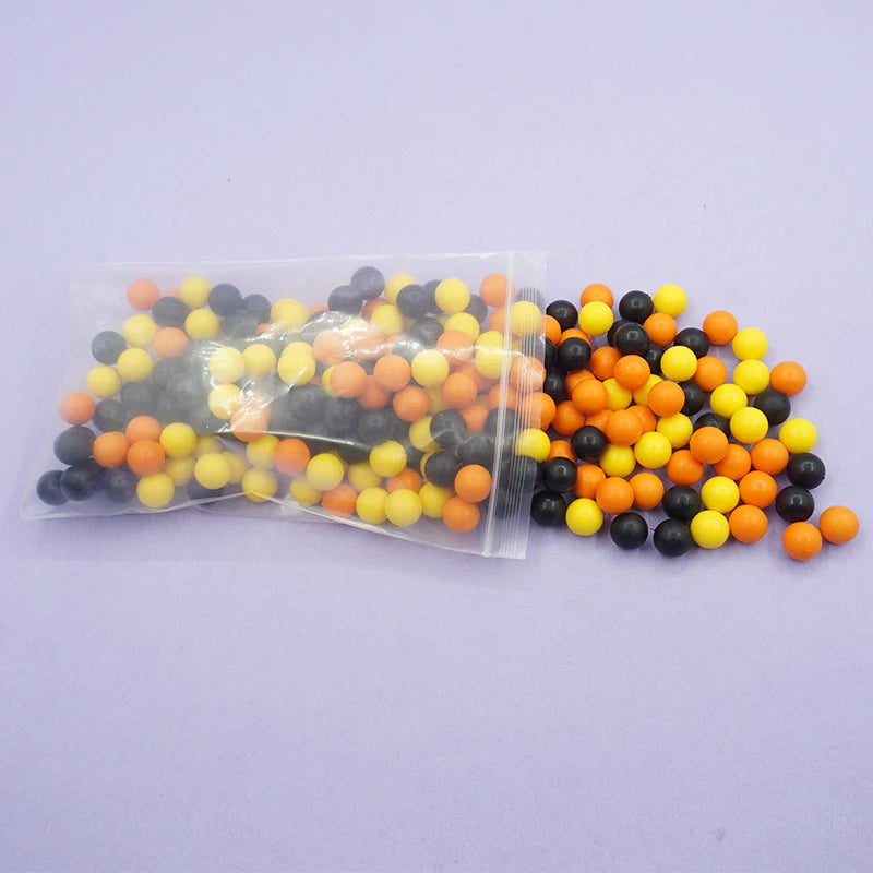 0.5cal 250 Rounds Reusable Paintball TPE Plastic Ammo for Umarex T4E TR50 P2P HDP .50 Gen 2 Pellet CO2 Pistol Training Ball