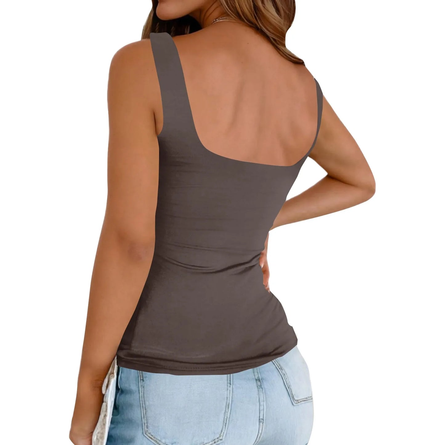 Solid Y2k Vest Women Sleeveless Base Shirt Regular Black Tops Slim-Fit Sling Inner Top Spring Summer Street Wear Girl Cloth
