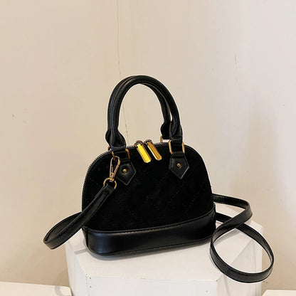 Trend Luxury Designer Ladies Handbag Women's Vintage PU Leather Shell Bag Casual Crossbody Bags for Women Shoulder Bag for Phone