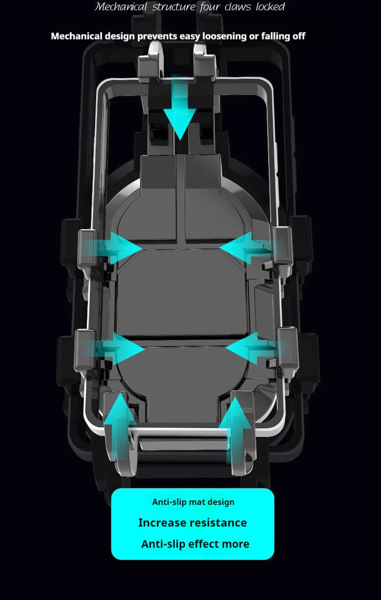 Motorcycle shock-absorbing shock-proof mobile phone holder electric vehicle riding smart phone with shock absorber shock-proof