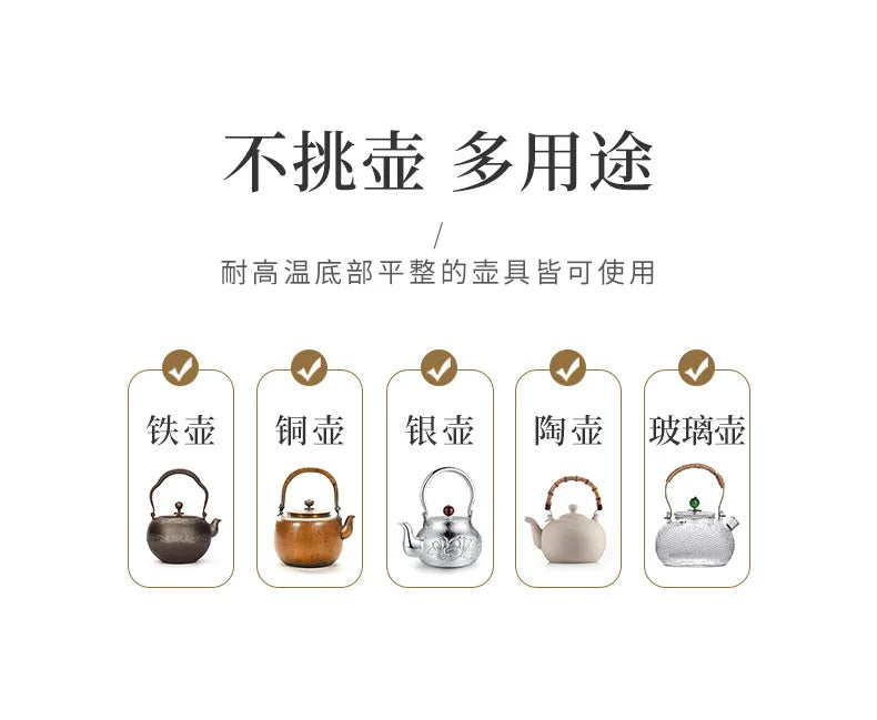 Retro Soda Glaze Ceramic Teapot Hand-painted Landscape Lifting Beam Pot Boiling Water Side Handle Kettle For Electric Stove
