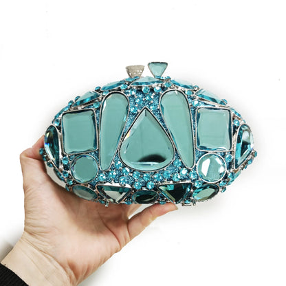 New Large Rhinestone Evening Bag Crystal Dinner Bag WHTUOHENG  Diamond Clutch Women's Bag Luxury Formal Party Bags And Handbags