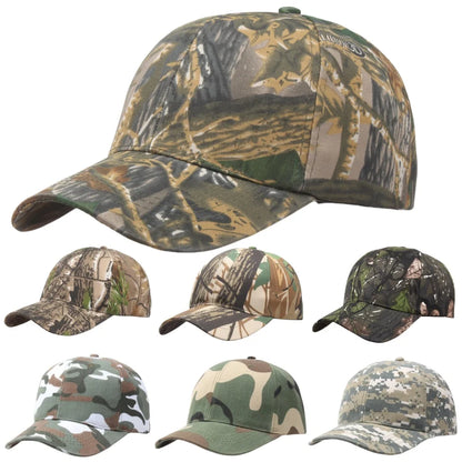 7 Colors Unisex Sports Summer Outdoor Sunscreen Hat Men Casual Cap Female Unisex Camouflage Hunting Fishing Hunting Baseball Cap