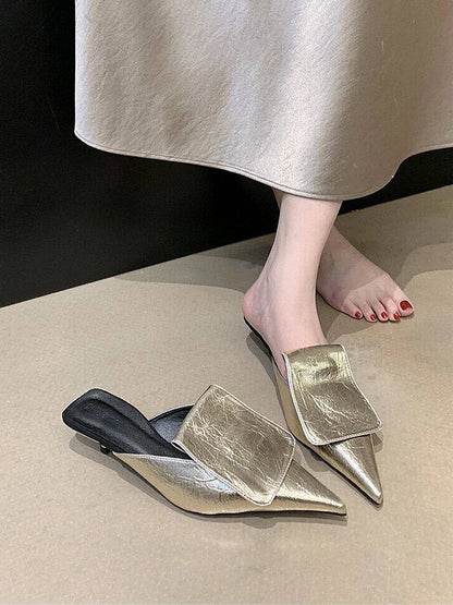 Luxury Summer Shoes Women Heels Gold Silver Black Pu Pointed End Elegant Women's Pumps Fashion Party Office Luxury High Heel