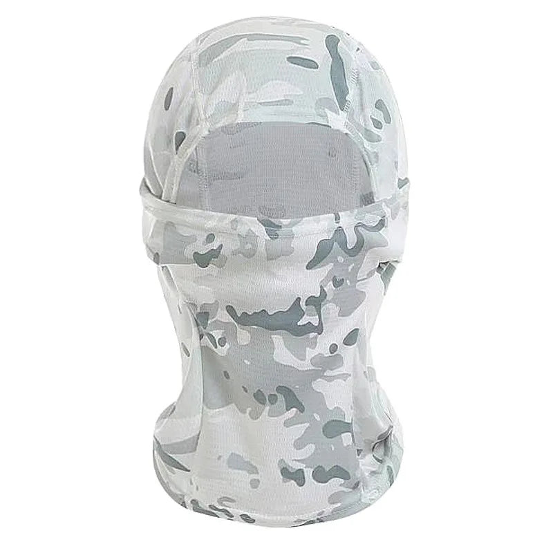 Motorcycle Cooling Full Face Mask Summer Breathable Motorbike Riding Hood Neck Cover Motocross Cycling Helmet Headgear