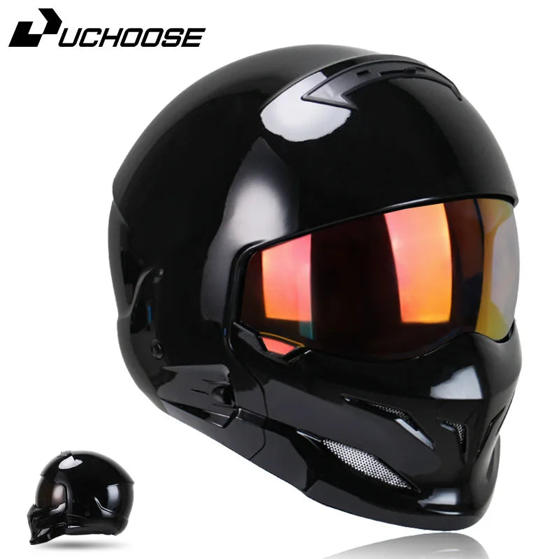 New Scorpion Retro Motorcycle Cascos Moto Locomotive Personality Multi-purpose Combination Helmet  Detachable Multi-purpose
