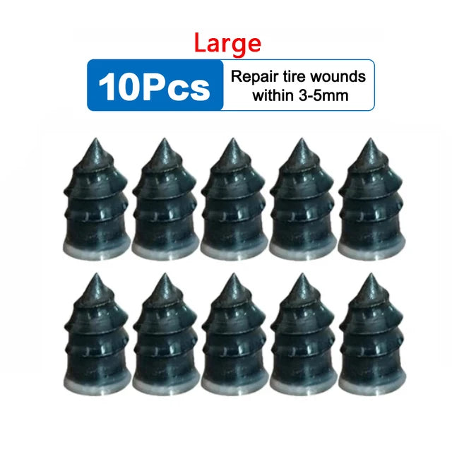 5/20PCS Motorcycle Vacuum Tyre Repair Nail Kit Car Scooter Bike Universal Tubeless Rubber Nails Tire Puncture Repair Accessories