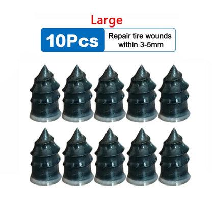 5/20PCS Motorcycle Vacuum Tyre Repair Nail Kit Car Scooter Bike Universal Tubeless Rubber Nails Tire Puncture Repair Accessories