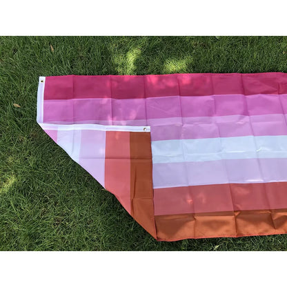 Lesbian flag 3x5fts 90x150cm polyester LGBT Lesbian pride Flag hanging banner for home decoration