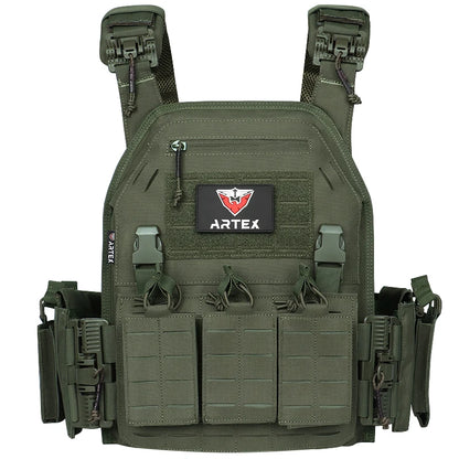 Artex New combat vest 6094 quick detachable light laser cut tactical vest black gear to carry airsoft carrier combat equipment