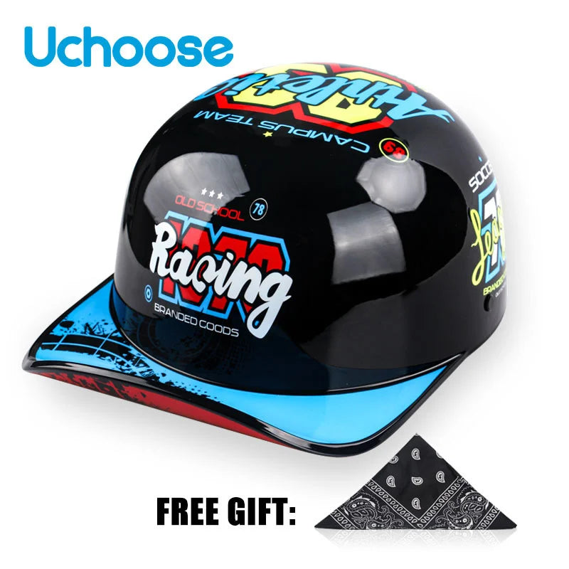 2023 NEW Gourd Baseball Cap Special Motorcycle Off-road Vehicle Battery Car Helmet Suitable For Men And Women Handsome Novel