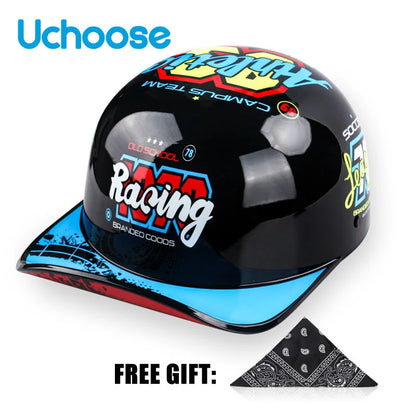 2023 NEW Gourd Baseball Cap Special Motorcycle Off-road Vehicle Battery Car Helmet Suitable For Men And Women Handsome Novel