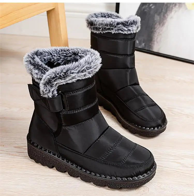 Snow Women's Boots Platform Women Booties Waterproof Shoes Women 2025 Trend Ankle Boots Soft Botas Mujer Women's Winter Boots