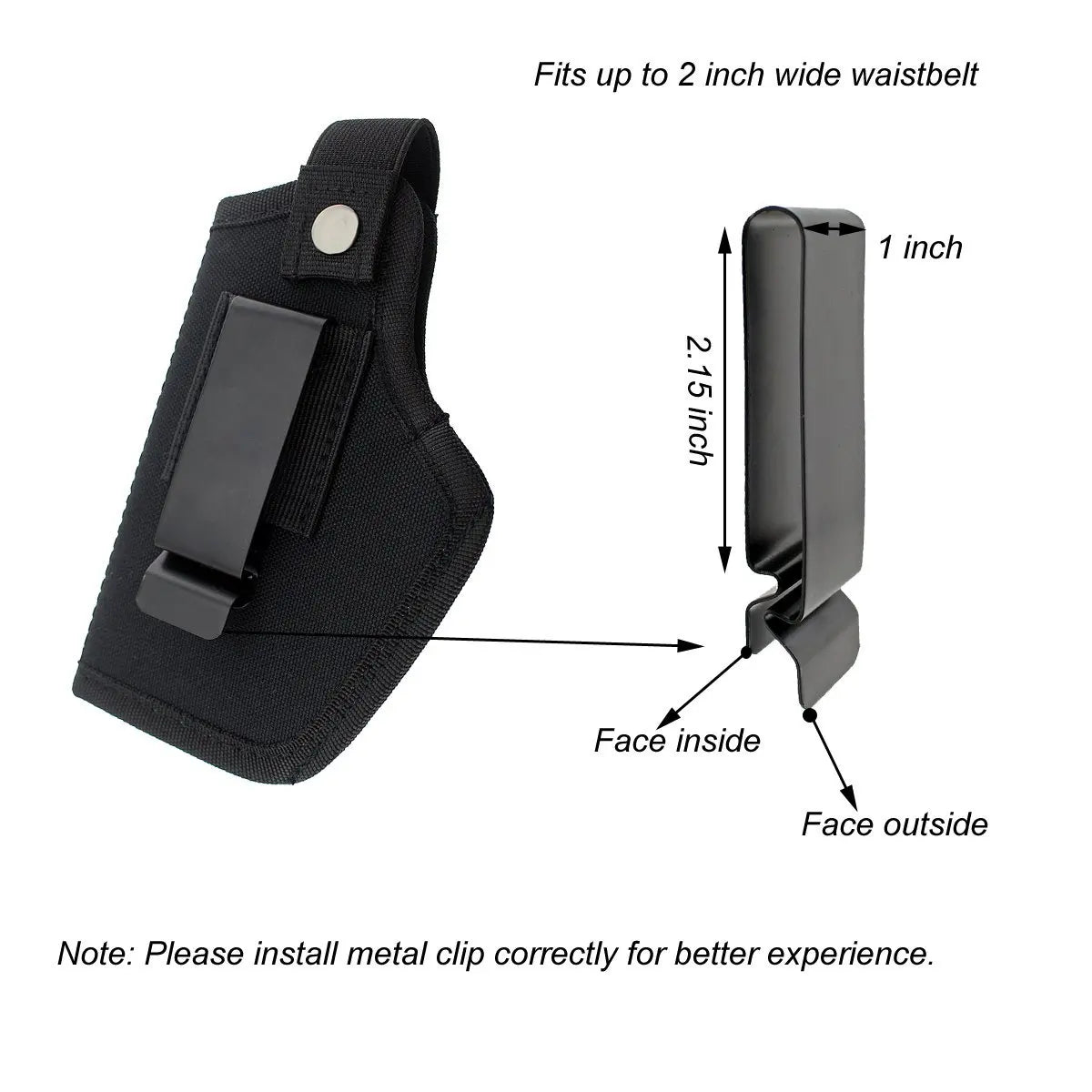 Universal Gun Holsters for Airsoft Pistols Right/Left IWB OWB 9mm Holsters for Concealed Carry Glock Gun Accessories