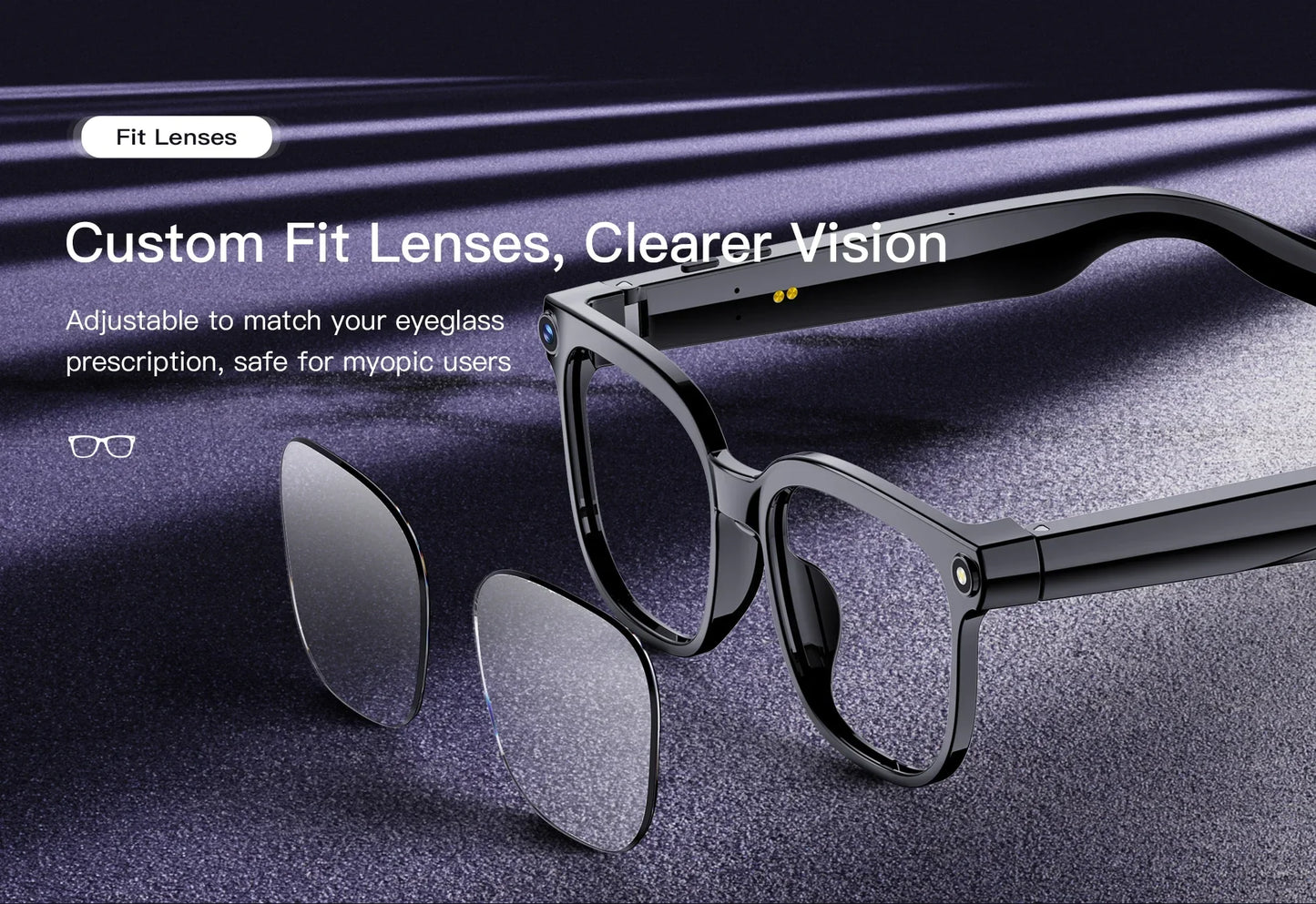 2026 4K HD AI Smart Glasses New Bluetooth Call Voice Assistant Control Chat GPT 800MP Camera AI Translation Sunglasses Men Women