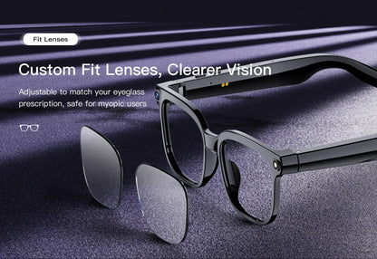 2026 4K HD AI Smart Glasses New Bluetooth Call Voice Assistant Control Chat GPT 800MP Camera AI Translation Sunglasses Men Women