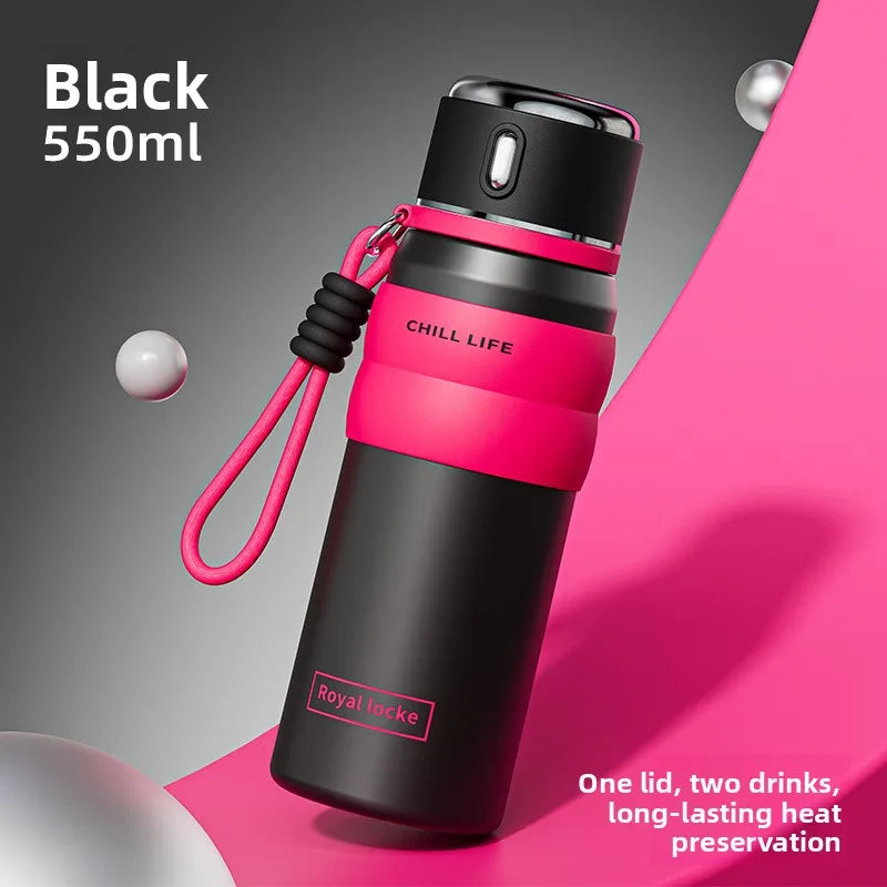 Dopamine all steel insulated cup 316 stainless steel high aesthetic water cup intelligent temperature display cup