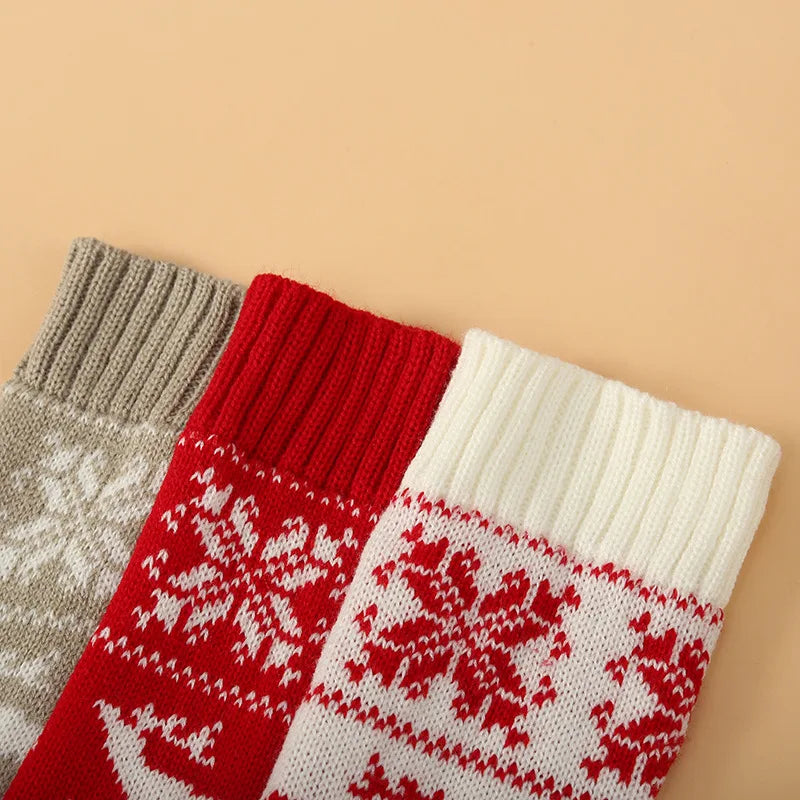 Christmas Socks for Women 2025 Limited Edition, Reindeer Snowflake Over The Knee Long Socks, Warm Festive Party Floor Socks