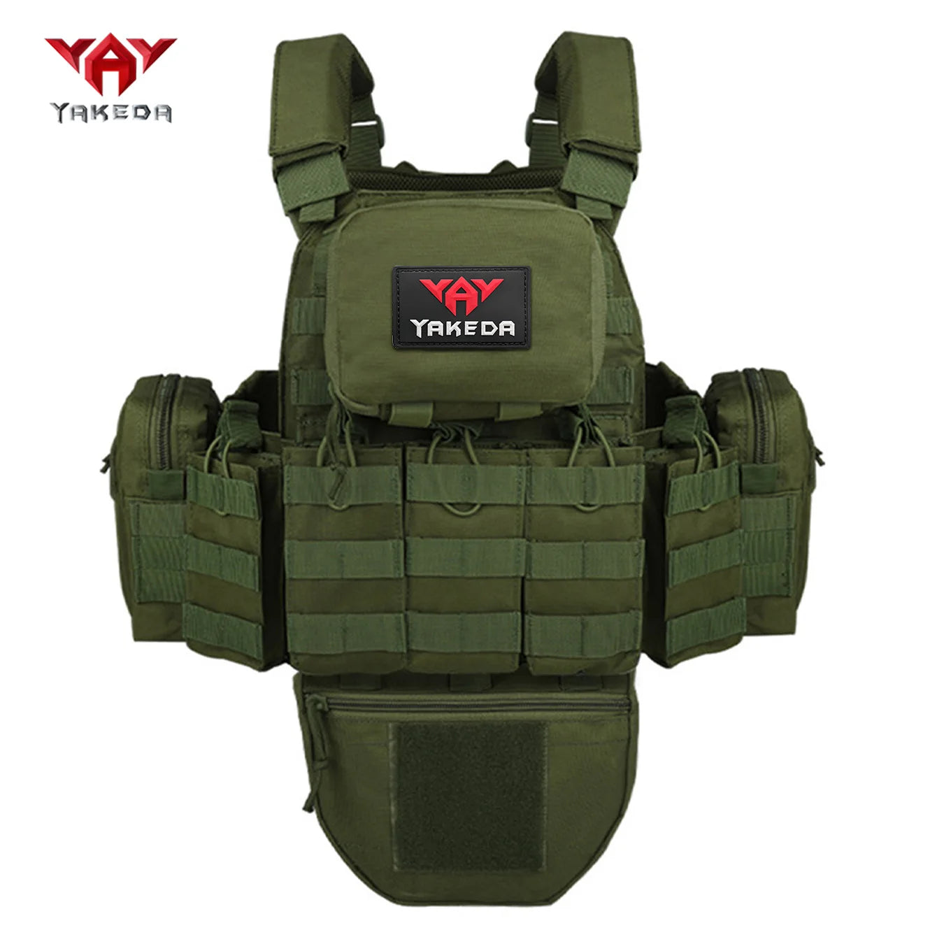 YAKEDA   The eight-piece hunting vest has multiple storage bags and is suitable for hunting training and other scenarios
