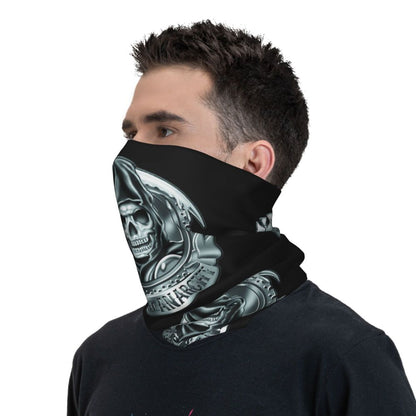 Custom 1 Percenter Essential Sons Bandana Neck Gaiter for Ski Camping Men Women Wrap Scarf TV Show Anarchy Headband Warmer
