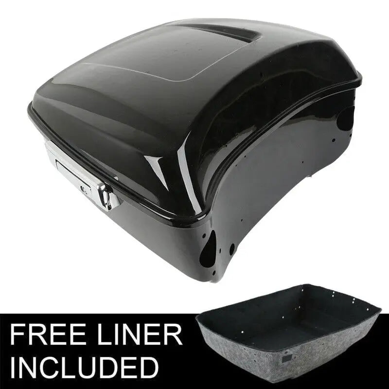 Motorcycle King Trunk For Harley Touring CVO Road Glide 2014-2025 Gunship Gray
