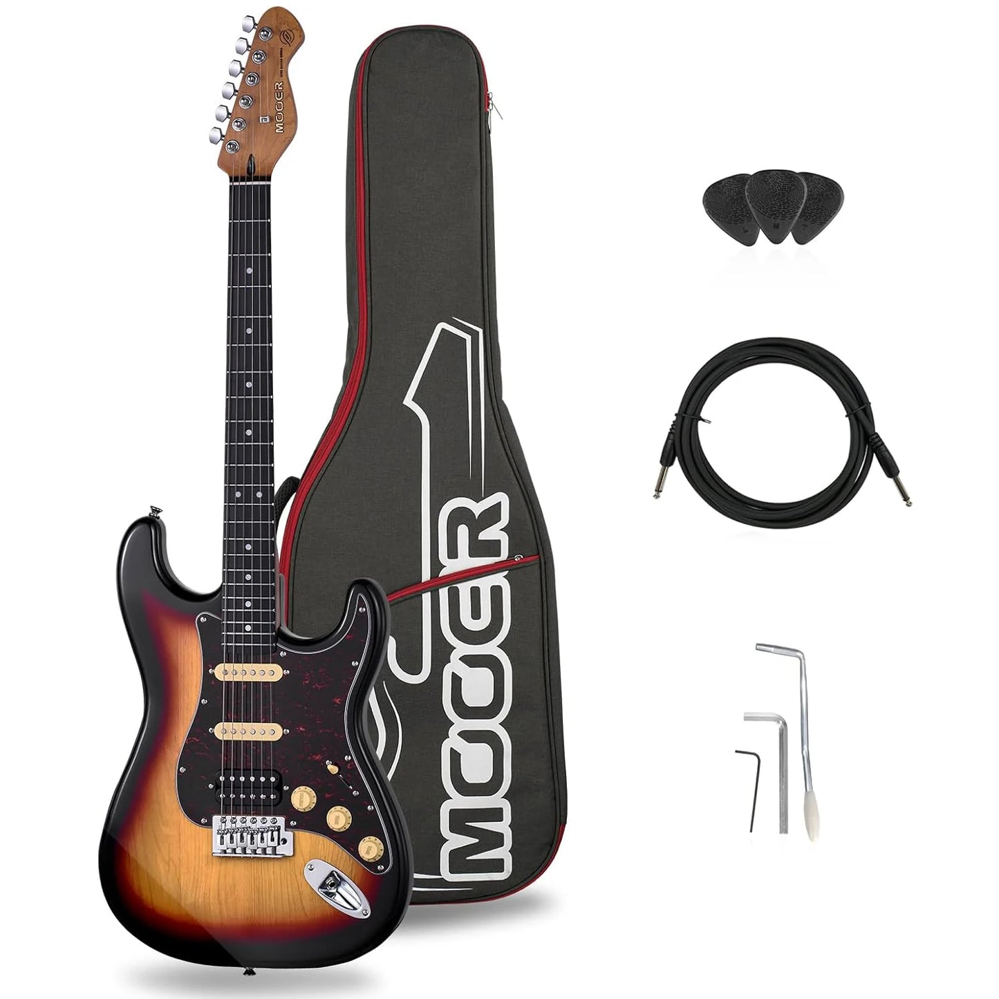 MOOER MSC10 Pro Series Electric Guitar Sunburst