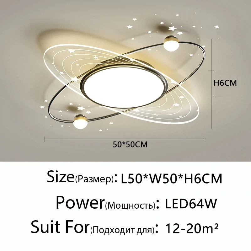 Modern Simple LED Ceiling Lamp Home Decor Bedroom Study Fixture Creative Dining Living Room Lights Children's Room Chandelier