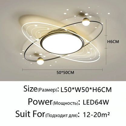 Modern Simple LED Ceiling Lamp Home Decor Bedroom Study Fixture Creative Dining Living Room Lights Children's Room Chandelier
