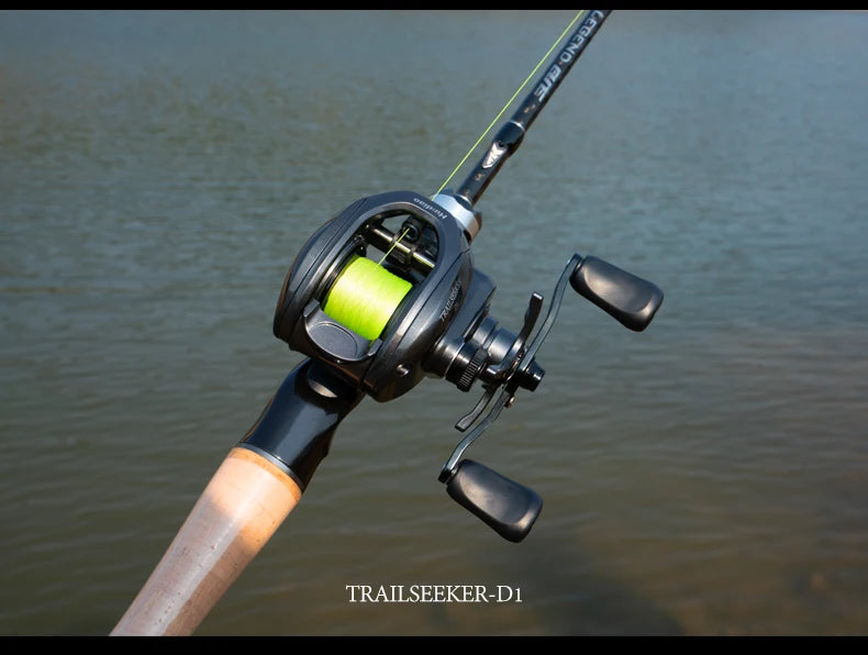 Huidiao TRAILSEEKER D1 Ultralight DC Baitcasting Reel 155g BFS Baitcaster 7.2:1 Zero Backlash 5+1BB for Bass Finesse Fishing