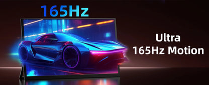 SIBOLAN 24.5 inch Portable Monitor 165Hz 2.5K 100sRGB UHD Large Gaming Screen HDMI USB C VESA Port for Laptop Mini PC Desktop