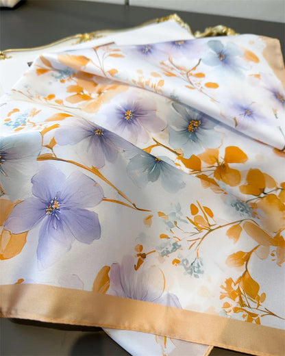 Fashion Paisley Print Silk Hairbands Scarf Women 2025 New Elagant Bandana Neck Kerchief Head Bands Foulard Female Scarfs