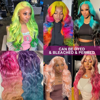 30Inch Blonde Human Hair Wig Straight 613 hd Lace Frontal Wig 13x6 13x4 Body Wave Lace Front Wig Honey Blonde Colored Human Hair