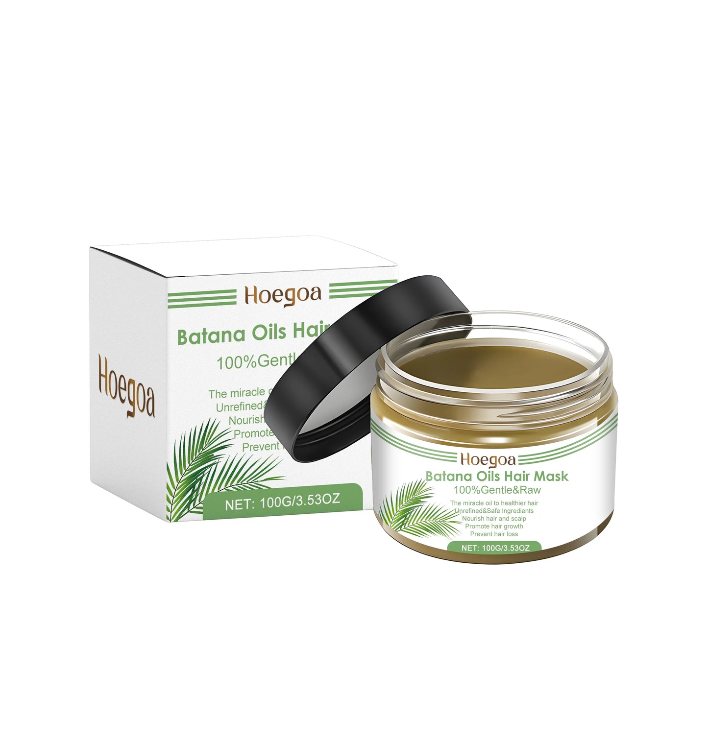 100% Pure Organic Hair Mask Batana Oil Hair Growth Oil Natural Treatment Nourishing Reduce Hair Loss Anti-Breakage Hair Products