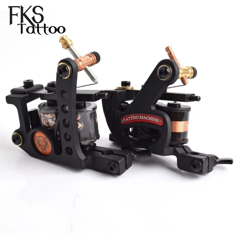 Special Price Handmade Tattoo Gun Wraps Coils Iron Frame Tattoo Machine Liner&Shader Beginner Tatu Gun For Tattoo Artist