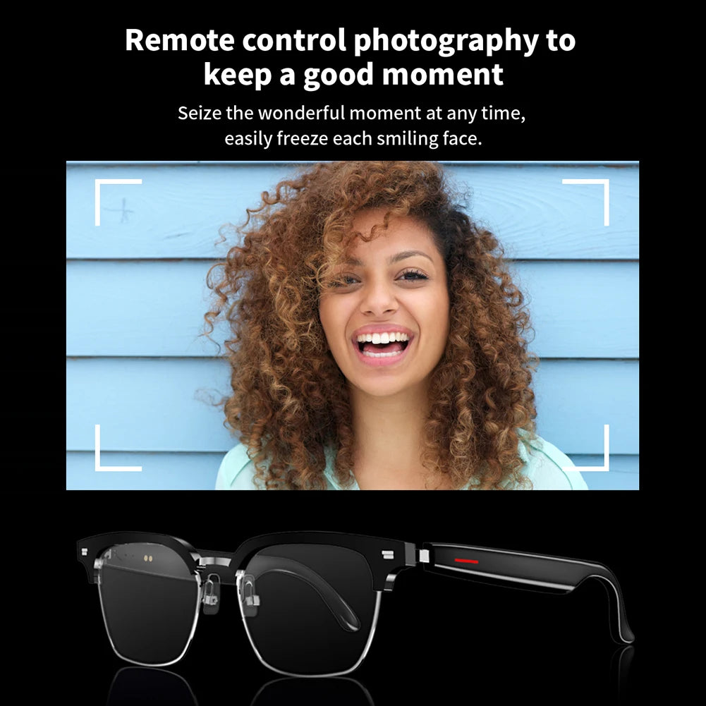 4K Smart AI Glasses 8MP Camera Recording Videos Photo Recognition Answer Translation BT Call Voice Assistant Control Smart Glass